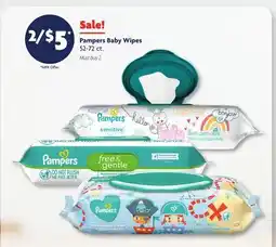 Family Dollar Pampers Baby Wipes offer