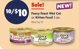 Family Dollar Fancy Feast Wet Cat OR Kitten Food offer