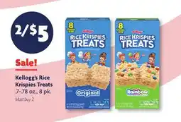 Family Dollar Kellogg's Rice Krispies Treats offer