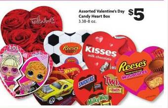 Family Dollar Assorted Valentine's Day Candy Heart Box offer
