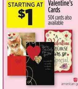 Dollar General Valentine's Cards offer