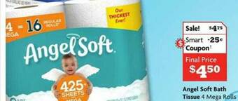 Family Dollar Angel Soft Bath Tissue offer