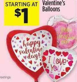 Dollar General Valentine's Balloons offer