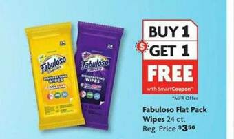 Family Dollar Fabuloso Flat Pack Wipes offer