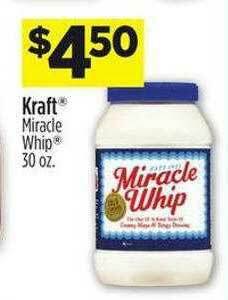 Dollar General Kraft Miracle Whip offer