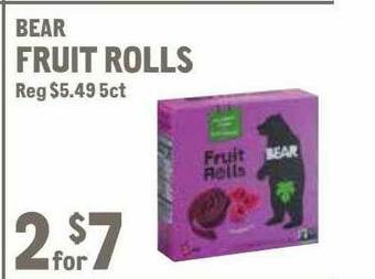 New Seasons Market Bear Fruit Rolls offer