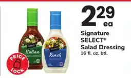 Safeway Signature Select Salad Dressing offer