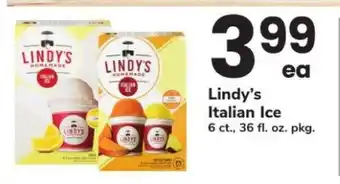 Safeway Lindy's Italian Ice offer