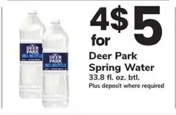 Safeway Deer Park Spring Water offer