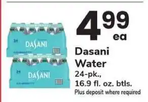 Safeway Dasani Water offer