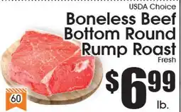 Supremo Foods Inc USDA Choice Boneless Beef Bottom Round Rump Roast offer