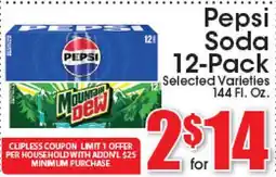 Supremo Foods Inc Pepsi Soda offer