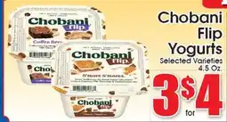 Supremo Foods Inc Chobani Flip Yoghurts offer