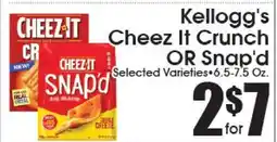 Supremo Foods Inc Kellogg's Cheez It Crunch OR Snap'd offer