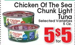 Supremo Foods Inc Chicken Of The Sea Chunk Light Tuna offer