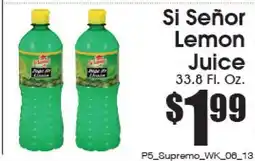 Supremo Foods Inc Si Señor Lemon Juice offer