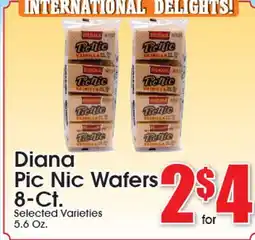 Supremo Foods Inc Diana Pic Nic Wafers offer