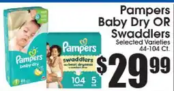 Supremo Foods Inc Pampers Baby Dry OR Swaddlers offer
