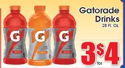 Supremo Foods Inc Gatorade Drinks offer