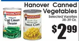 Supremo Foods Inc Hanover Canned Vegetables offer