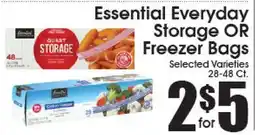 Supremo Foods Inc Essential Everyday Storage OR Freezer Bags offer