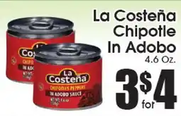 Supremo Foods Inc La Costeña Chipotle In Adobo offer