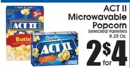 Supremo Foods Inc ACT II Microwavable Popcorn offer