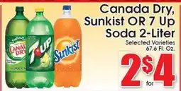 Supremo Foods Inc Canada Dry, Sunkist OR 7 Up Soda offer