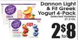 Supremo Foods Inc Dannon Light & Fit Greek Yogurt 4-Pack offer