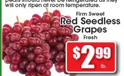 Supremo Foods Inc Firm Sweet Red Seedless Grapes offer