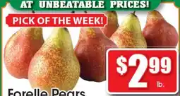 Supremo Foods Inc Forelle Pears offer