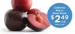 Kroger California Red or Black Plums offer
