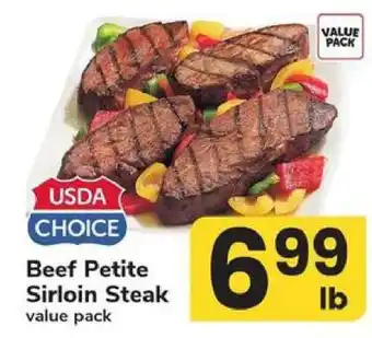 Safeway Beef Petite Sirloin Steak offer