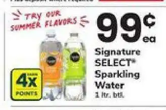 Safeway Signature Select Sparkling Water offer