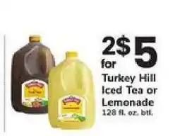 Safeway Turkey Hill Iced Tea or Lemonade offer