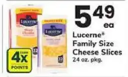 Safeway Lucerne Family Size Cheese Slices offer