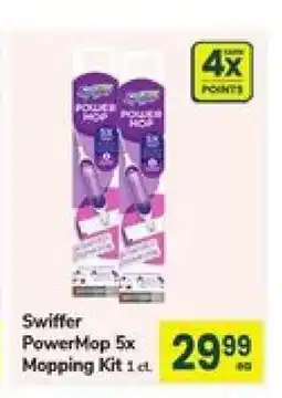Safeway Swiffer Powermop 5x Mopping Kit offer