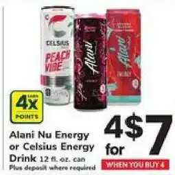Safeway Alani Nu Energy or Celsius Energy Drink offer