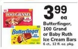 Safeway Butterfinger, 100 Grand or Baby Ruth Ice Cream Bars offer