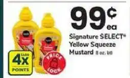 Safeway Signature SELECT Yellow Squeeze Mustard offer