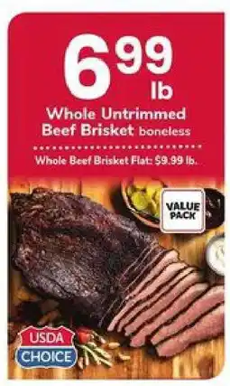 Safeway Whole Untrimmed Beef Brisket offer
