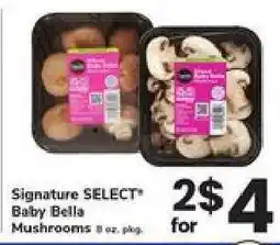 Safeway Signature SELECT Baby Bella Mushrooms offer