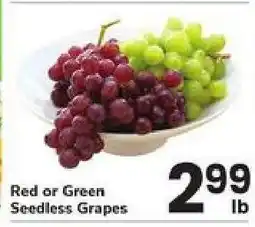 Safeway Red or Green Seedless Grapes offer
