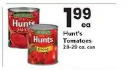 Safeway Hunt's Tomatoes offer