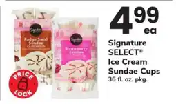 Safeway Signature SELECT Ice Cream Sundae Cups offer