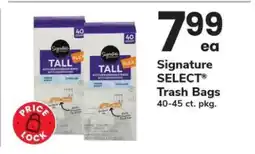 Safeway Signature SELECT Trash Bags offer