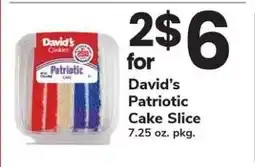 Safeway David's Patriotic Cake Slice offer