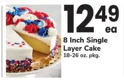 Safeway 8 Inch Single Layer Cake offer
