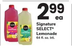 Safeway Signature Select Lemonade offer