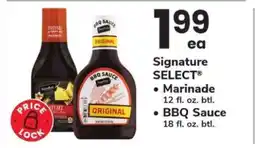 Safeway Signature SELECT Marinade/BBQ Sauce offer